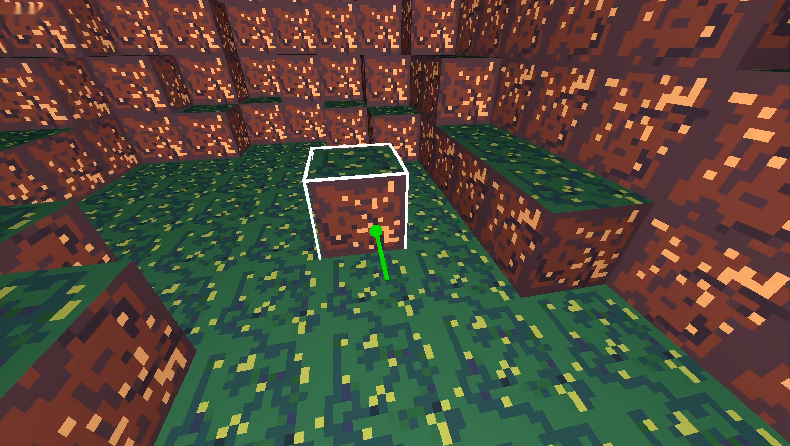 Screenshot of Ante: a voxel builder game being developed in ADTARGET AI by @TheNeikos